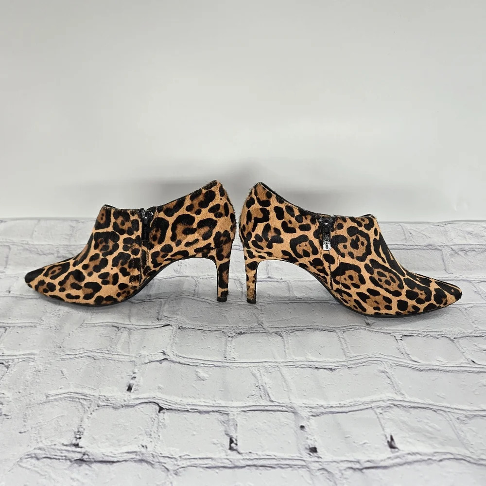 Calvin Klein Ladies Leopard Hair Ankle Bootie Heels - Picture 10 of 16
